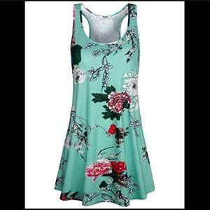NWT Hibelle Racerback Floral Tank Dress